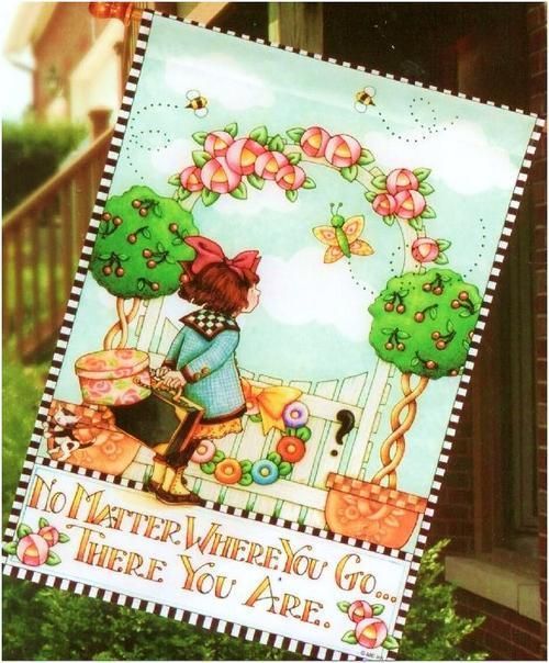 Nu 3 x 2 Large Mary Engelbreit Decorative Garden Flag