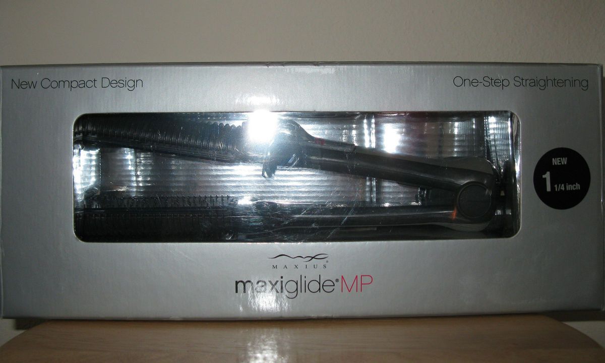 Maxius Maxiglide MP 1 25 Flat Iron Hair Straightener w Steamburst New