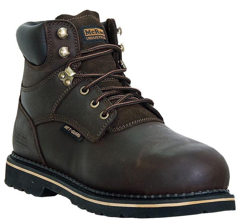 Mens Work Boots McRae Industrial Internal Met Guard E w Dark Brown