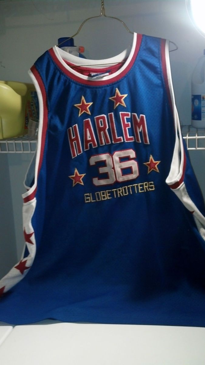 HARLEM GLOBETROTTERS 6 XL Meadowlark Lemon MESH Snapback Jersey