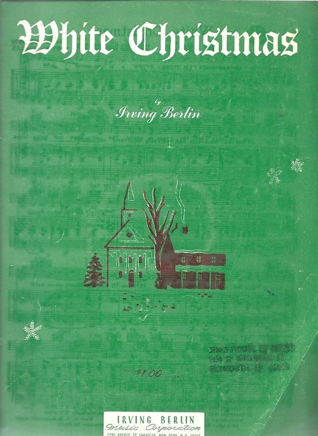 White Christmas 1942 Irving Berlin Vintage Christmas Sheet Music