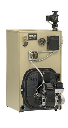 Weil Mclain WGO 5 Oil Hot Water Boiler with Circ Pump. Less Coil. Less