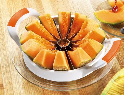 Melon Sized Large Fruit Slicer Cantaloupe Watermelon Pineapple Melon