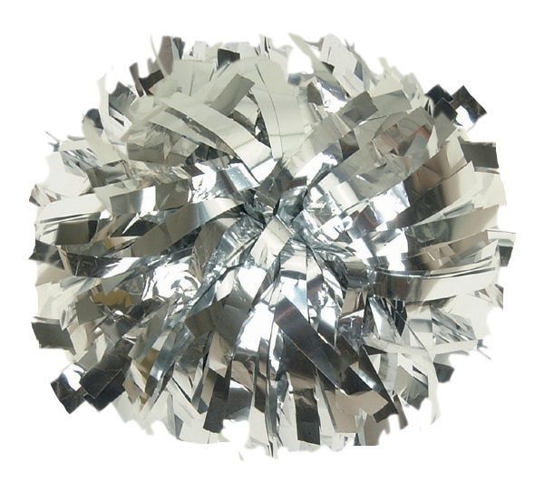 Youth Stock Poms Metallic SLVR 1 2 wth Price Is per Pom Pon Expedited