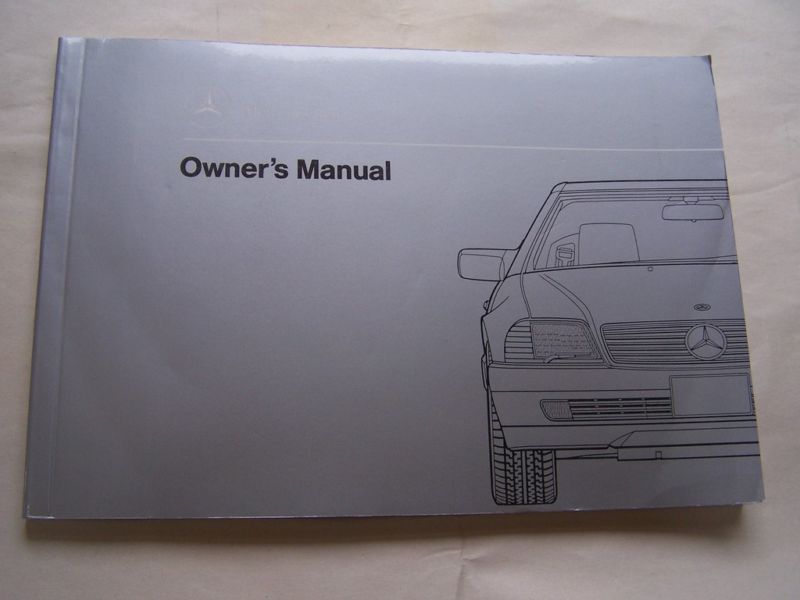 Mercedes 500 SL 300 SL Owners Manual Parts w 129 Service 300SL 500SL