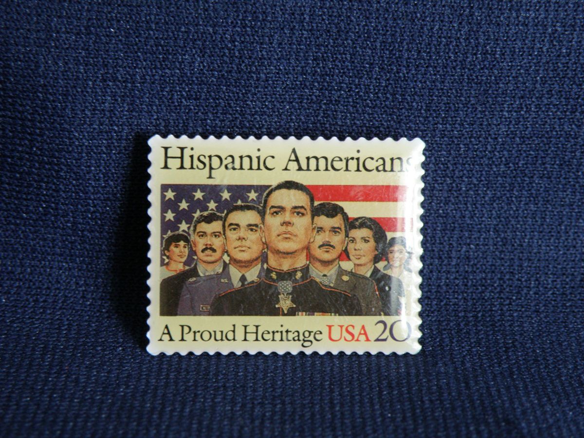 HISPANIC AMERICANS Proud Heritage POSTAGE STAMP USA 1984 20 LAPEL HAT