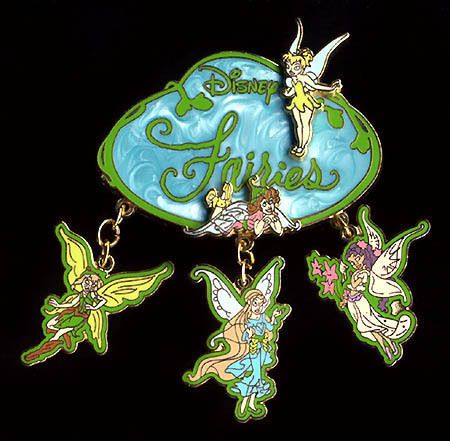 Disney Disneys Fairies Tinker Bell Friends Dangle Pin Beck Rani