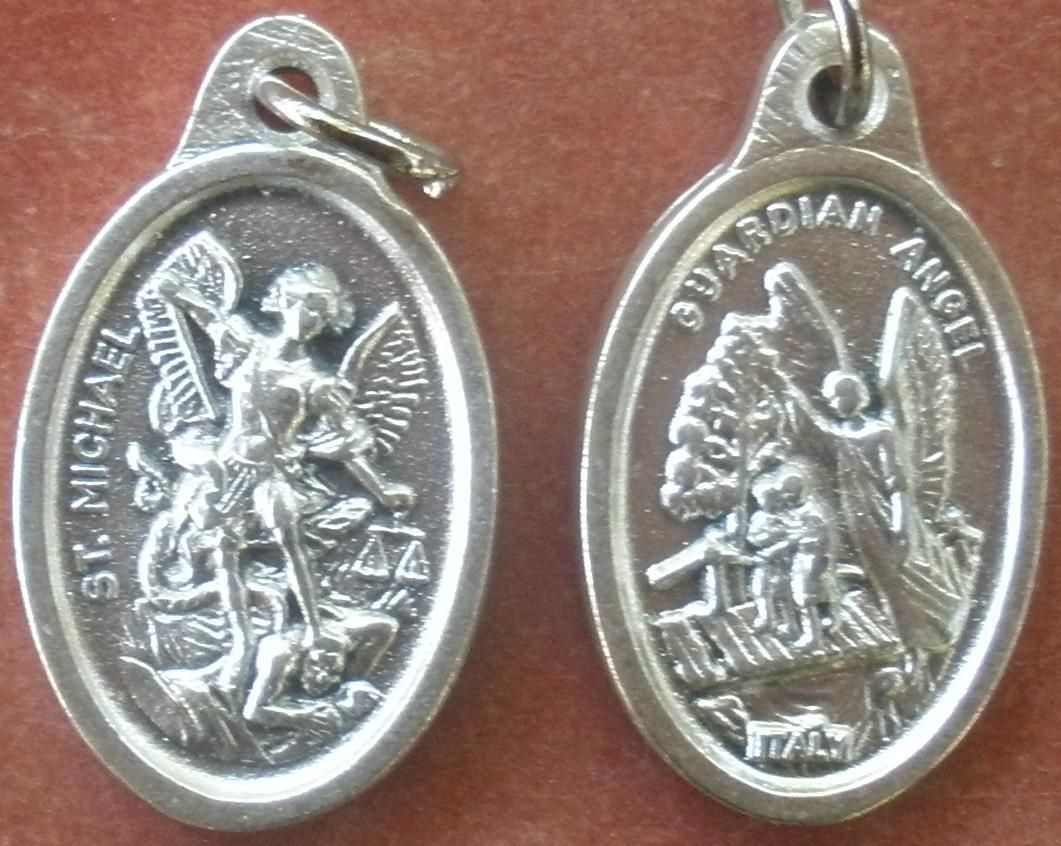 Saint St Michael The Archangel Medal Guardian Angel Protection