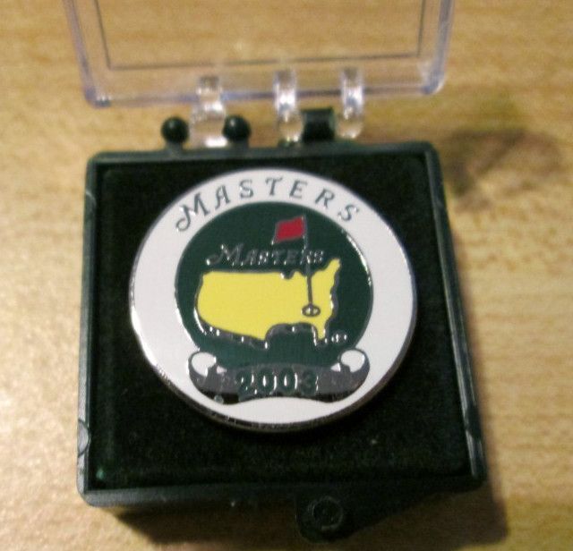 Masters Stemmed Golf Ball Marker Mike Weir 1st Leftie Winner