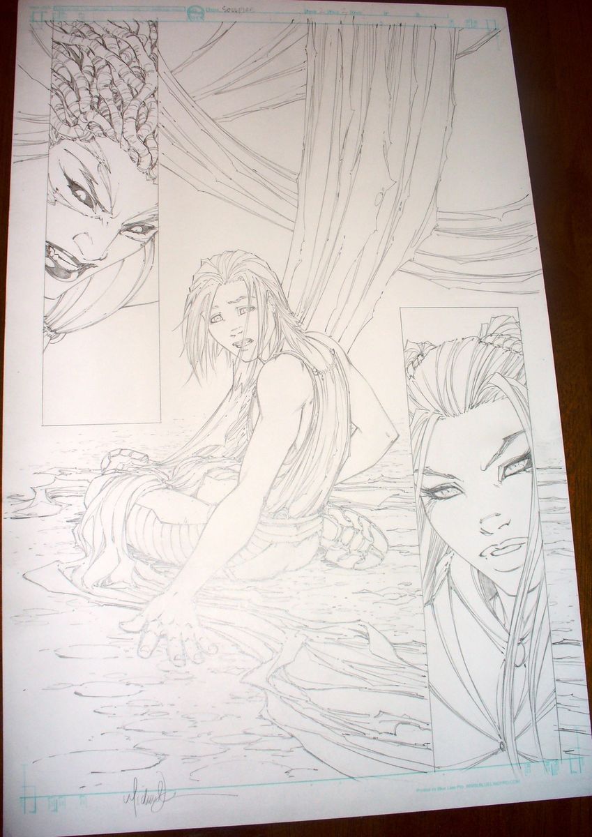 SOULFIRE 2 pg 2 Michael TURNER Original Art SPLASH FATHOM WITCHBLADE