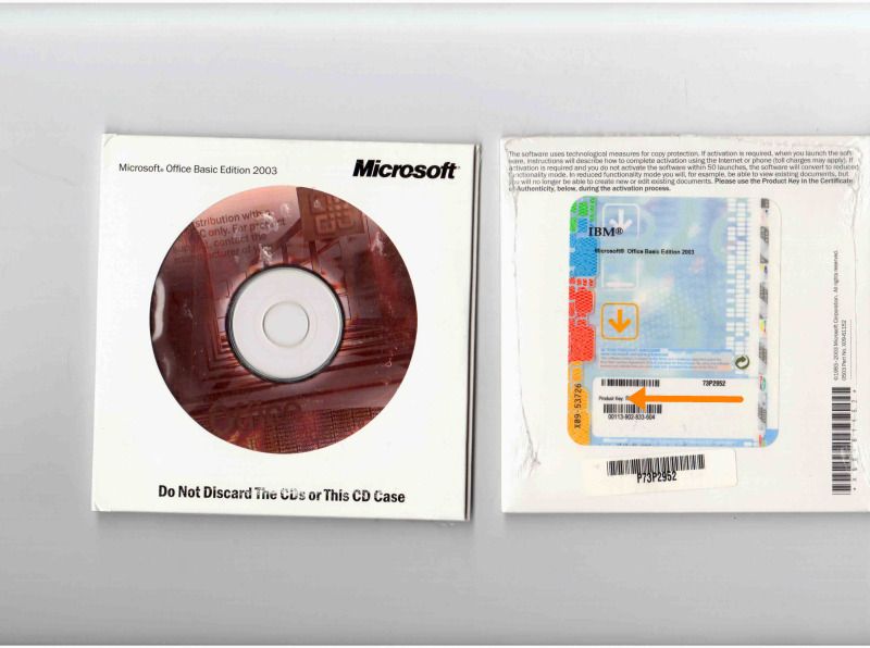 Microsoft Office Basic Edition 2003 Unopened with Product Key