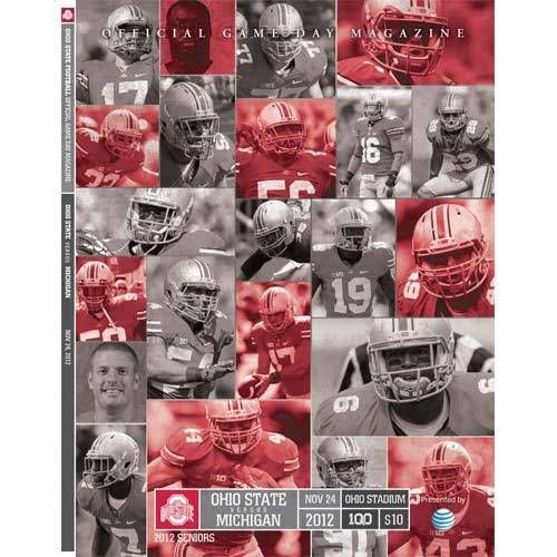 2012 Ohio State Michigan Football Program FREE POSTER URBAN MEYER