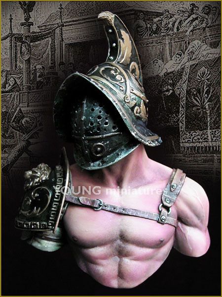 Miniatures Gladiators Resin Bust 1 10 Scale Military Figures