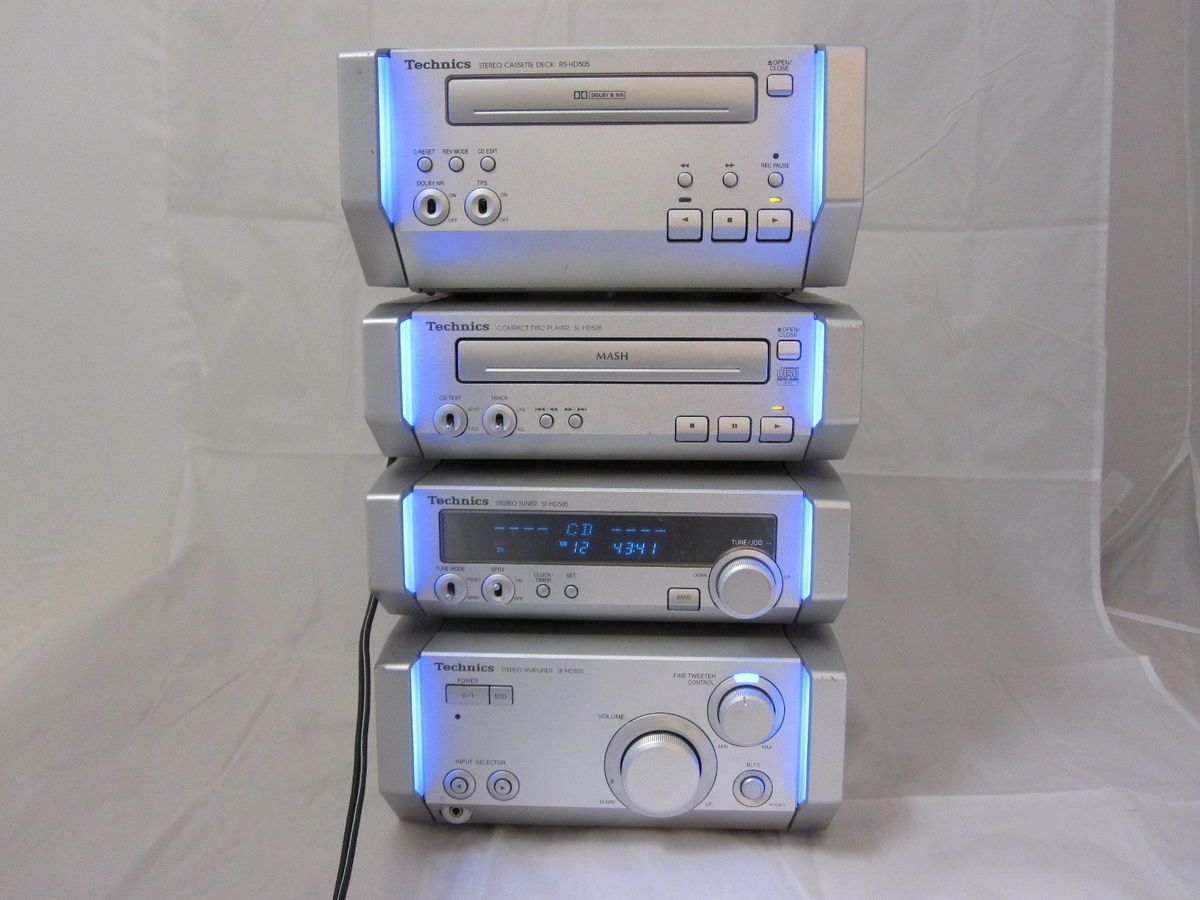 Technics SE HD505 Bi Amp Mini Compact Component Stereo System SL St SE