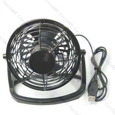 Black Mini Desktop Laptop Fan Desk Table Power F PC USB