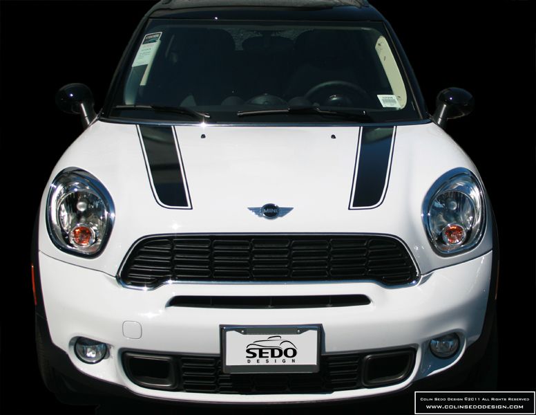 Mini Countryman Rally Bonnet Stripes