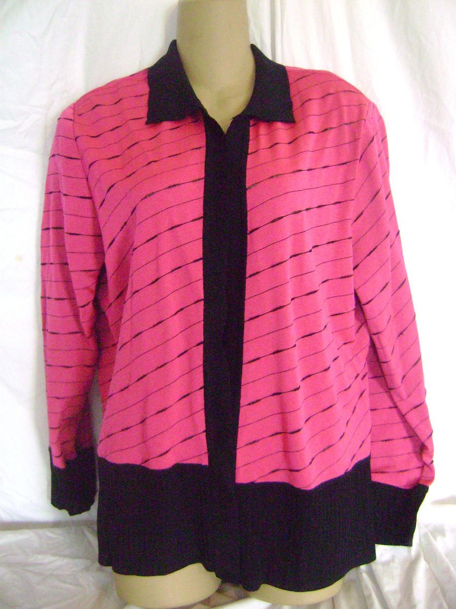 Ming Wang Black Pink XL Jacket