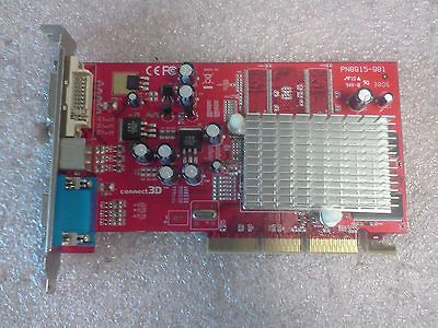 RADEON 9250 SE 128MB AGP DUAL PORT DVI VGA S VIDEO C3D 6066