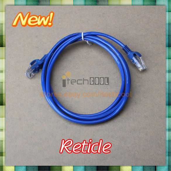 Blue RJ45 Standard Ethernet Network Patch Cable CAT5 CAT5E For Modem