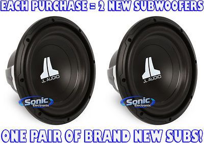 Audio 10W0v3 4 10 4 Ohm W0v3 Car Subwoofers/Sub Woofers (1200W Pair