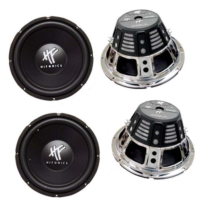 NEW HIFONICS HFX12D4 12 2400W Car Audio Subwoofers Subs