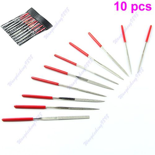 10 pcs 140mm Needle Files Jeweler Diamond Carving Craft Tool Metal