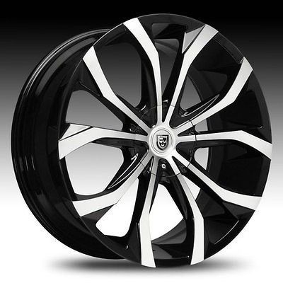 17 inch 17x7.5 Lexani Lust black wheel rim 5x130 Porsche