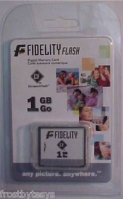 1GB CompactFlash CF Memory Cards Brand New Sealed Fidelity