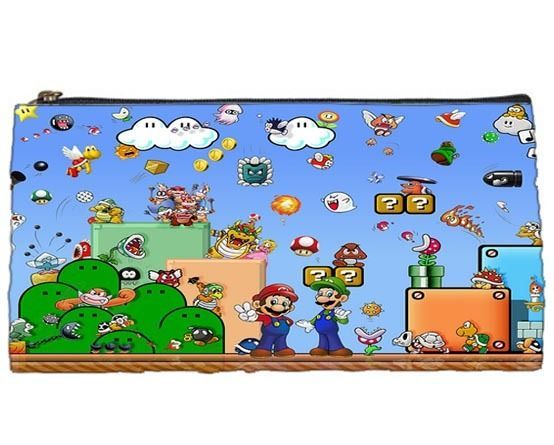 New Super Mario & Luigi Vintage School Pencil Case Gift