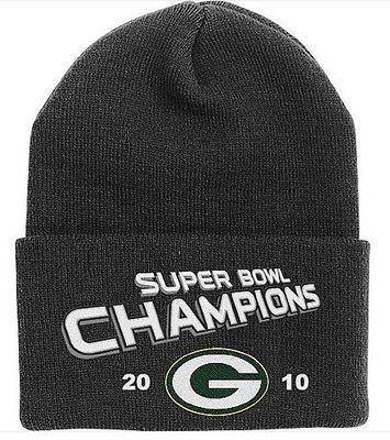 NFL Green Bay Packers Reebok 2010 Super Bowl XLV Champions Knit Hat
