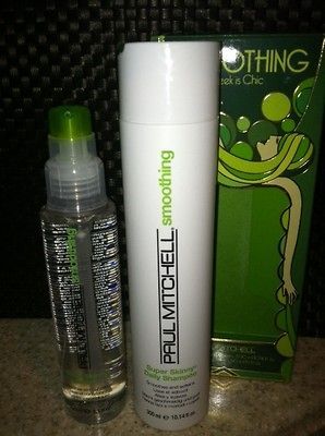 paul mitchell duo super skinny daily shampoo, 10.14oz and serum 5.1oz