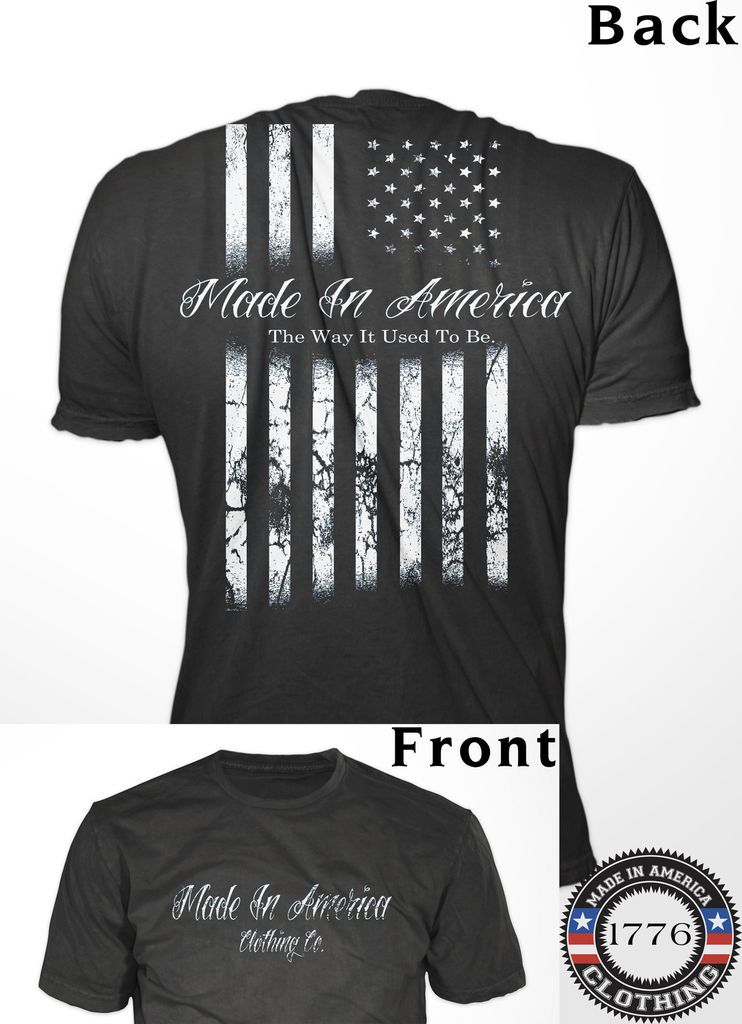 Made In America Clothing Co. T Shirt 100% Made In USA American harley