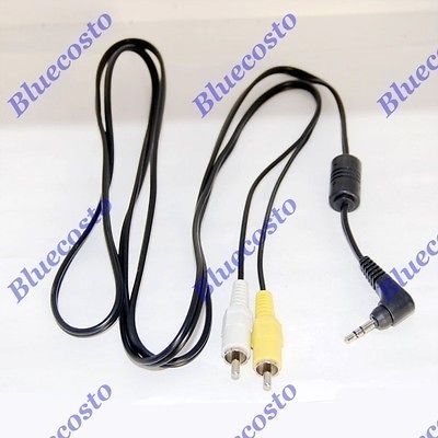 5FT AV 3.5mm 2RCA Cable TV for Canon PowerShot A80 A95 A710 A720