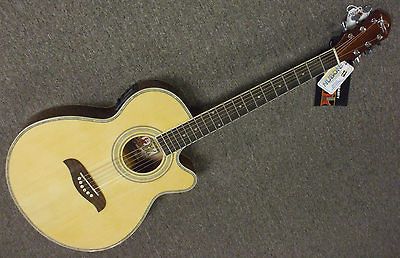 Washburn OS Thinbody Acoustic Electric guitar natural and amp pack kit