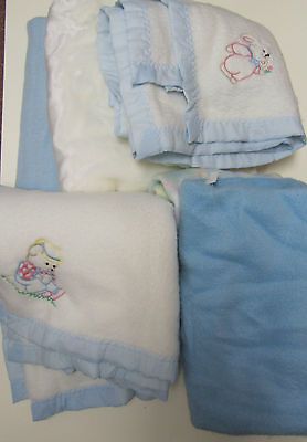 Boys or Girls fleece blankets for cribs or cover ups