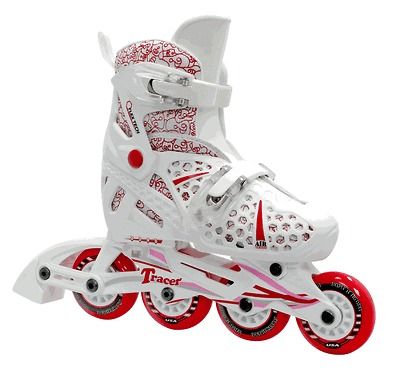 NEW RD TRACER ADJUSTABLE INLINE SKATES GIRLS sz 12 1 KIDS