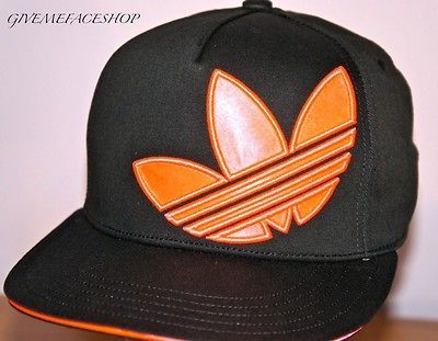 ADIDAS AC CAP SATIN FLAT PEAK FITTED HAT, BLACK/TURBO FLAT BRIM HIP