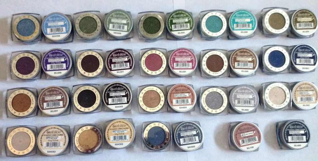 Loreal Infallible 24 Hour Eye Shadows, You Choose Your Shades