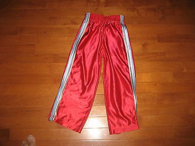 Athletach children boys size 4T 5T 100% polyester sweatpants red