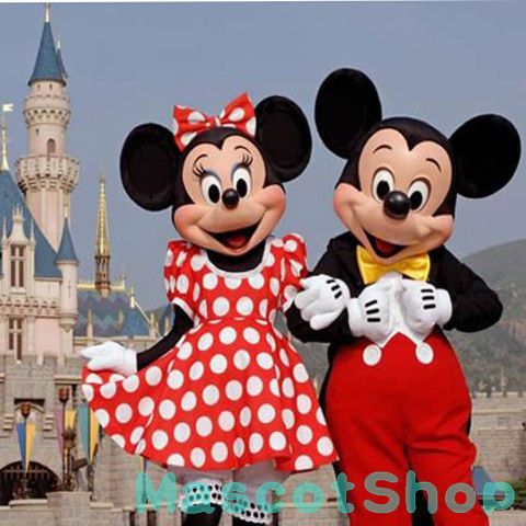 New Adult Suit Size MICKEY MOUSE AND MINNIE MOUSE mascot costume FAN