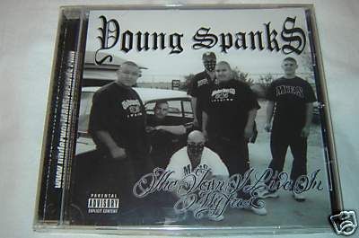 Chicano Rap CD Young Spanks   The Town I Live In   805 Brownhood Ghost
