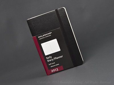 Moleskine 2013 Black SOFT Daily Diary Planner Notebook Small Pocket