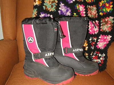 AIRWALK WINTER SNOW BOOTS w/ Thermolite REMOVABLE LINERS PRE TEEN SZ