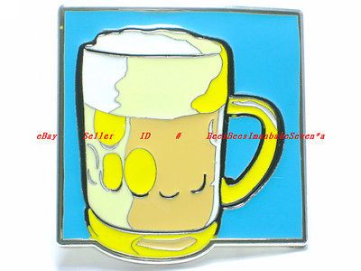 HBG1566J CUP BEER PUB BEERHOUSE ALCOHOLIC BEVERAGE BELT BUCKLE