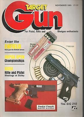 TARGET GUN November 1985   Enfield SA80, SIG 210, Pardini Fiocch i SPE