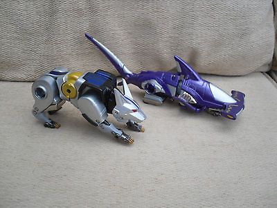 Power Rangers Wildforce Megazord Predazord shark wolf rare toy