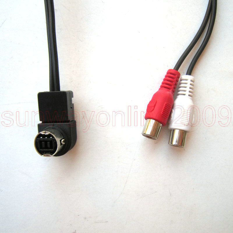 ALPINE AUXILIARY INPUT ADAPTER CABLE KCA 121B ALP AUX H1