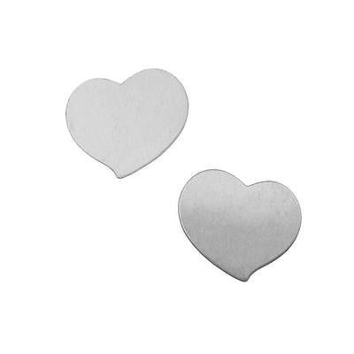Silver Color Nickel Alloy Whimsical Heart Blanks   20.5x17.5mm 24