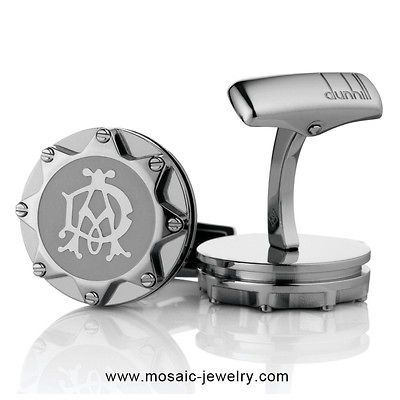 Dunhill Turbine With AD Logo Cufflinks (NEW)  JQR0295K