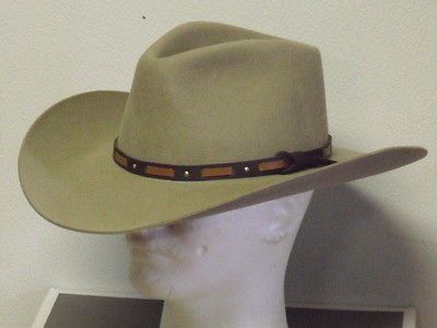 STETSON HUTCHINS 3XXX WOOL STONE COLORED COWBOY WESTERN HAT